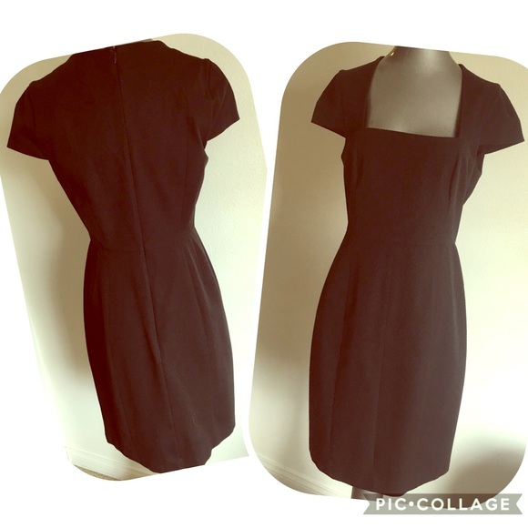 Banana Republic Dresses & Skirts - BANANA REPUBLIC square neck black dress EUC